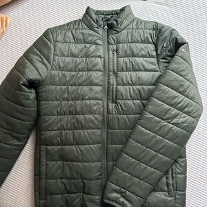 Olive Green Puffer Jacket